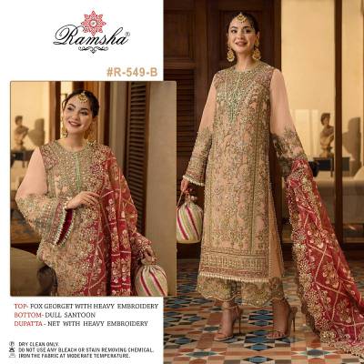R-549 Nx By Ramsha Designer Partywear Pakistani Salwar Kameez Collection